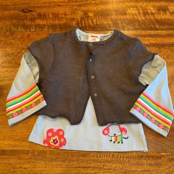 Girls Catimini Tee Sweater Set - Picture 4 of 9